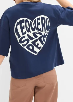 T-shirt boxy en coton épais