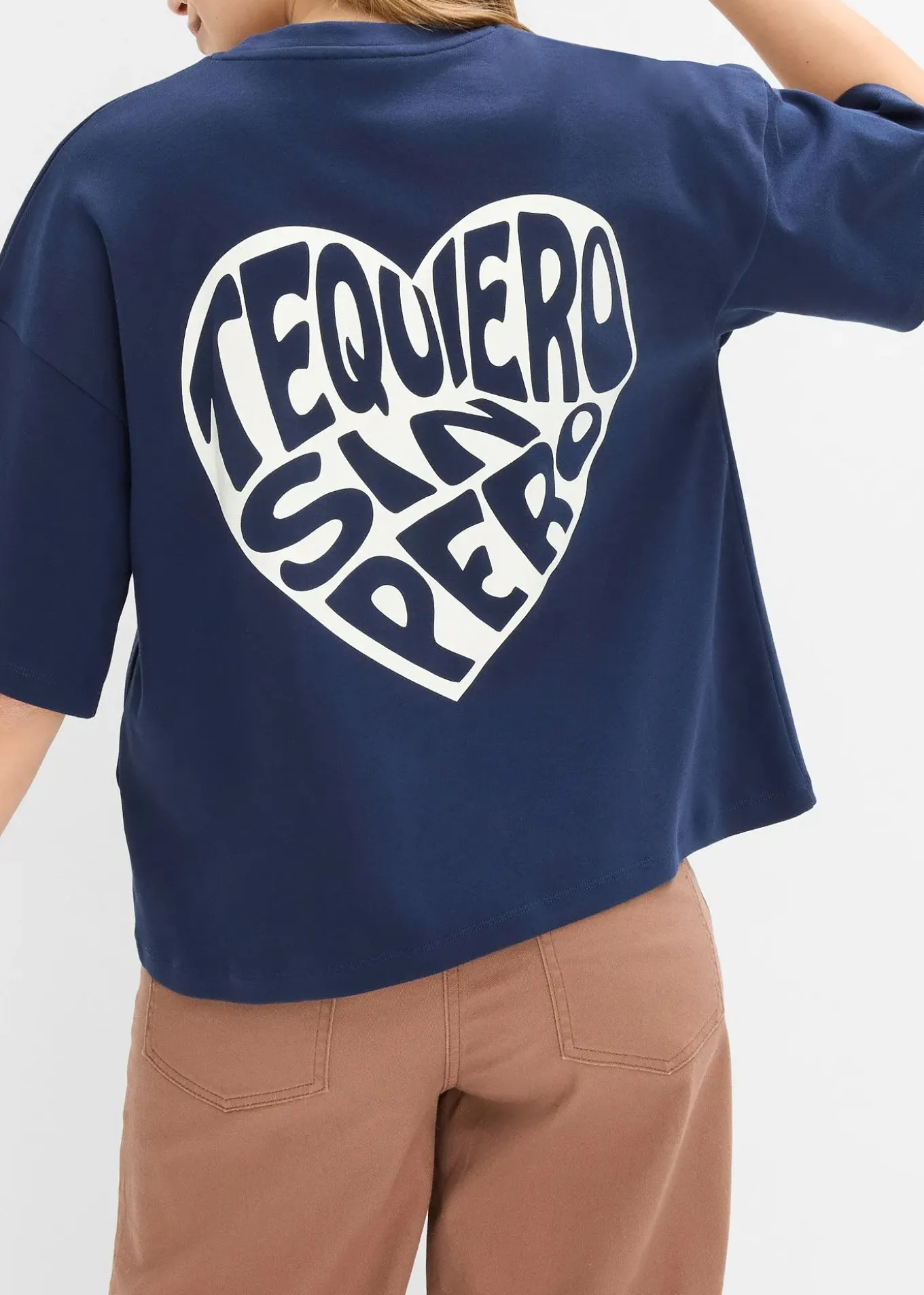 T-shirt boxy en coton épais