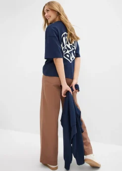 T-shirt boxy en coton épais