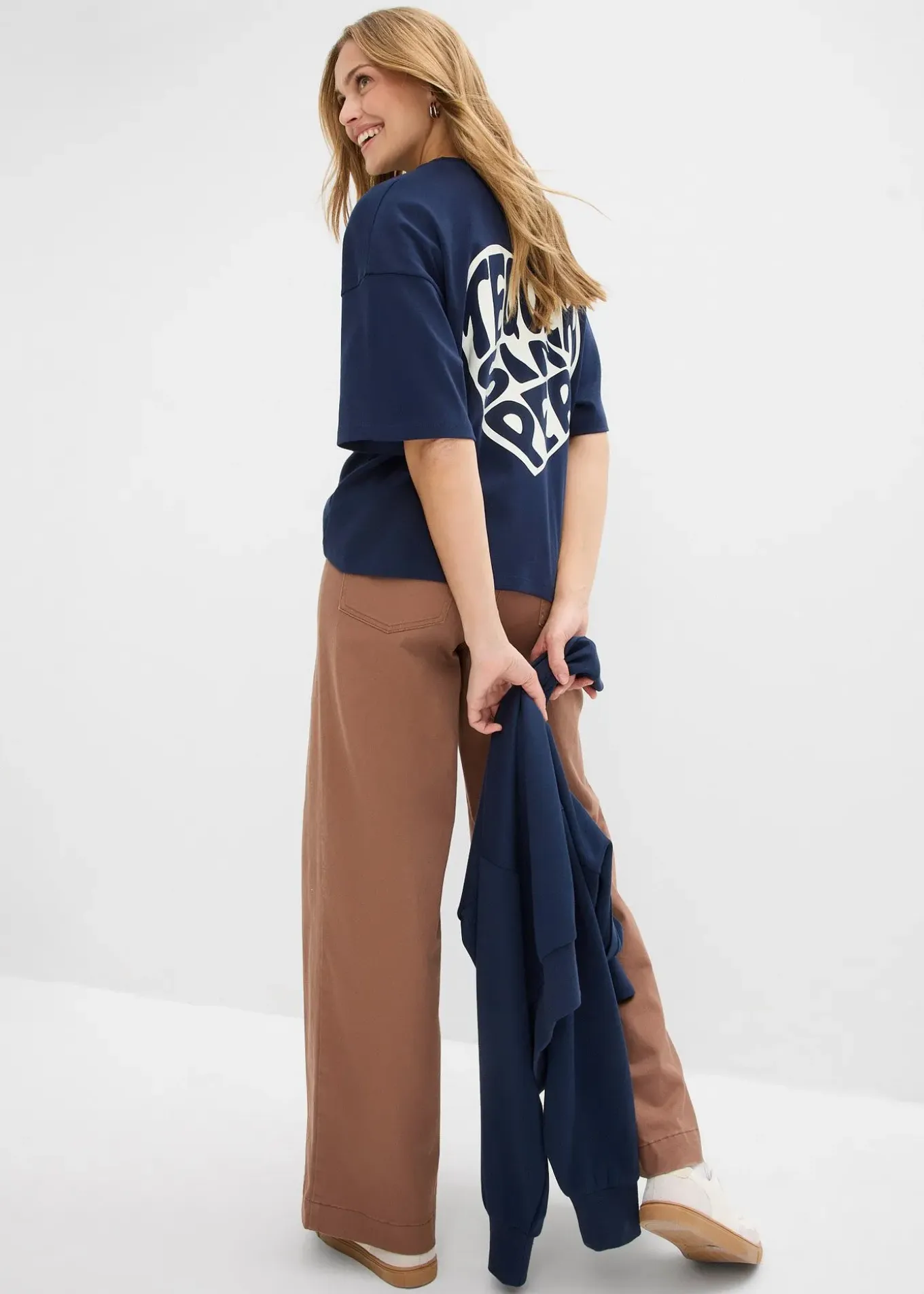 T-shirt boxy en coton épais