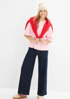 T-shirt boxy en coton épais