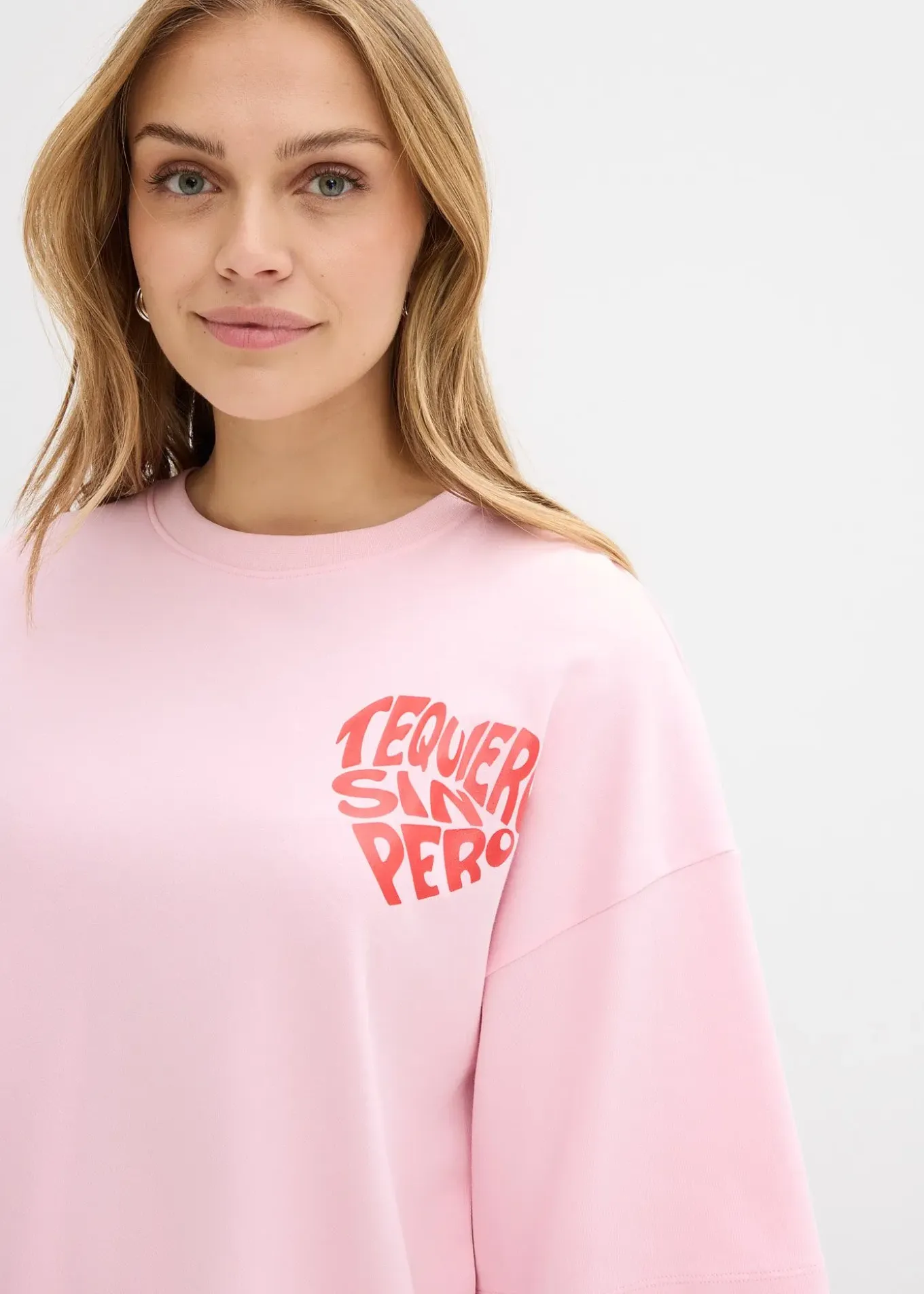 T-shirt boxy en coton épais