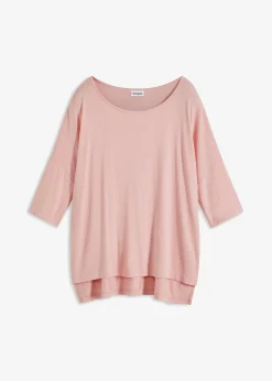 T-shirt boxy en viscose extensible