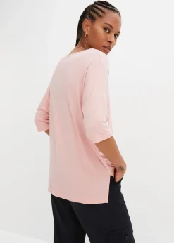 T-shirt boxy en viscose extensible