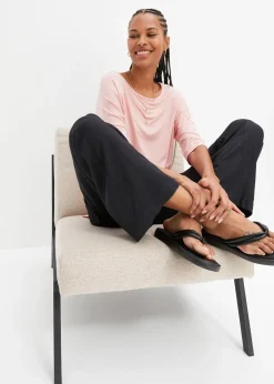 T-shirt boxy en viscose extensible