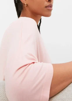 T-shirt boxy en viscose extensible