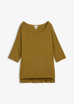 T-shirt boxy en viscose extensible