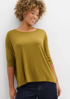 T-shirt boxy en viscose extensible
