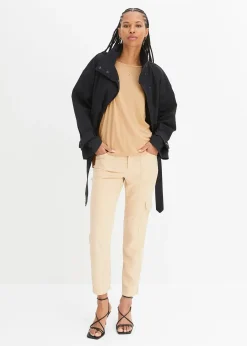 T-shirt boxy en viscose extensible