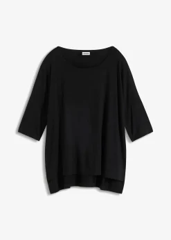 T-shirt boxy en viscose extensible