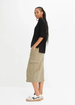 T-shirt boxy en viscose extensible