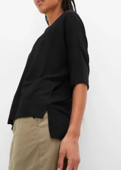 T-shirt boxy en viscose extensible