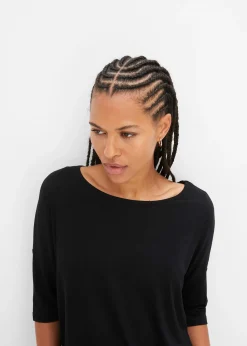 T-shirt boxy en viscose extensible