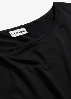 T-shirt boxy en viscose extensible