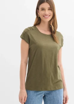 T-shirt boxy, manches courtes