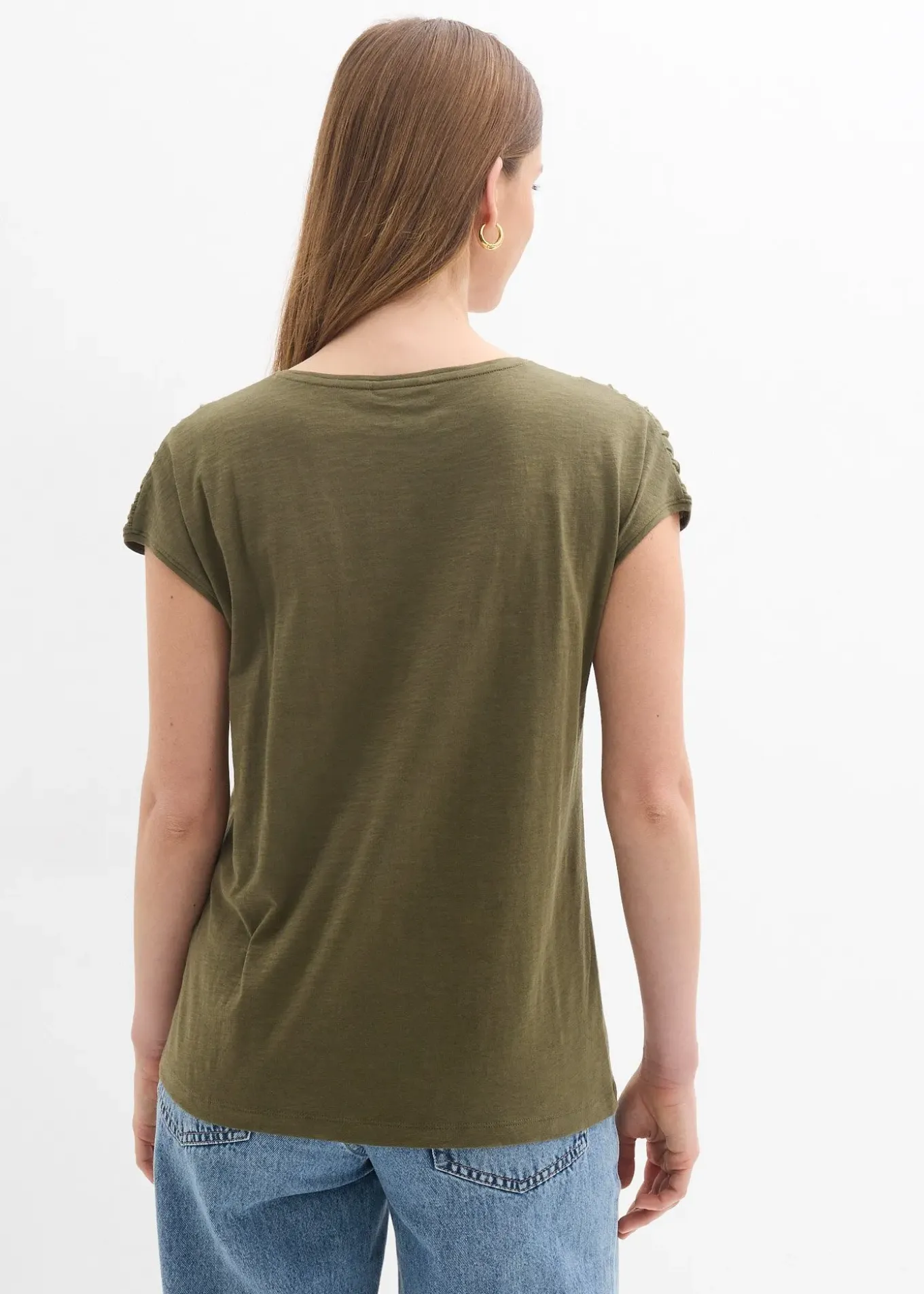T-shirt boxy, manches courtes