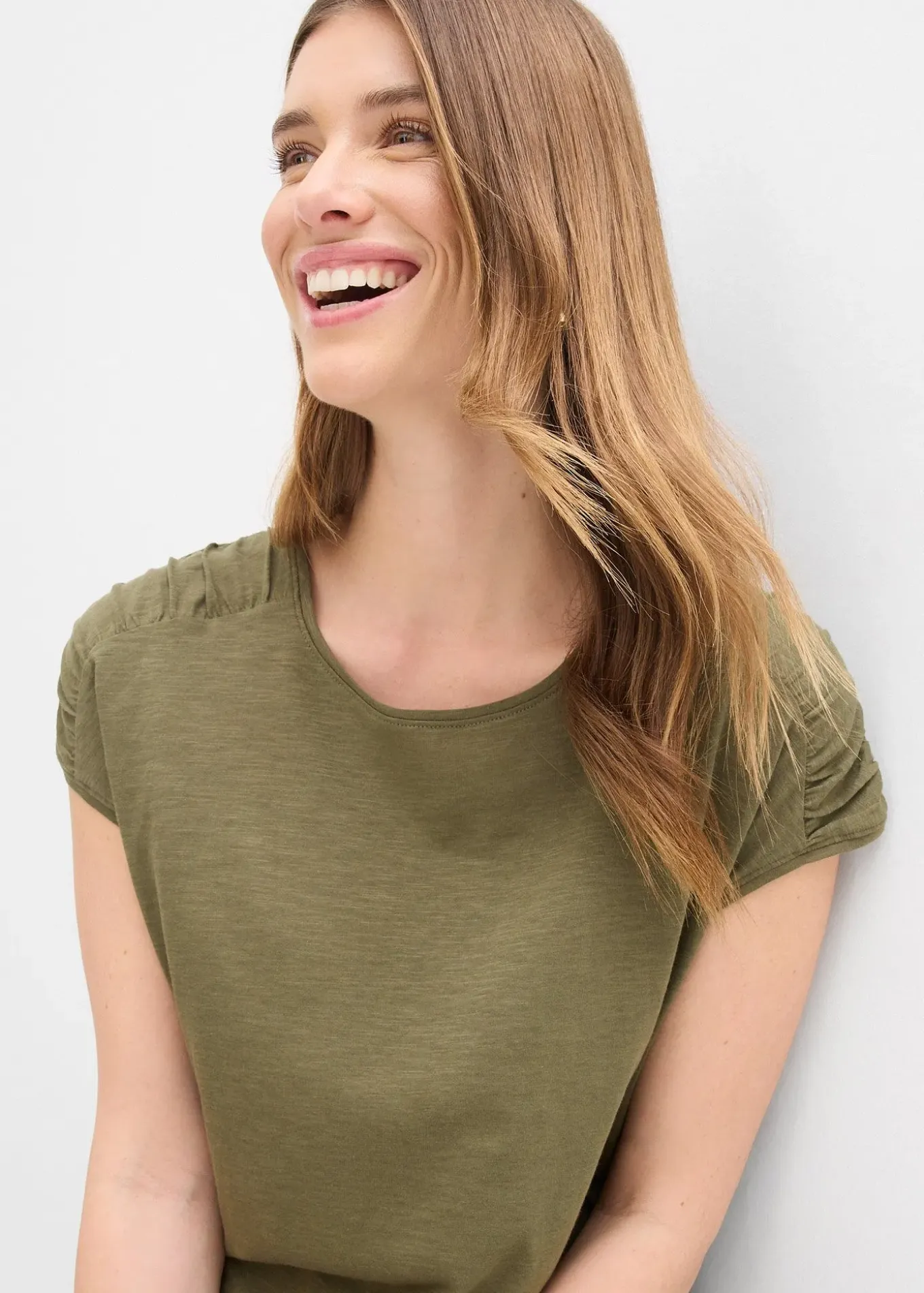 T-shirt boxy, manches courtes