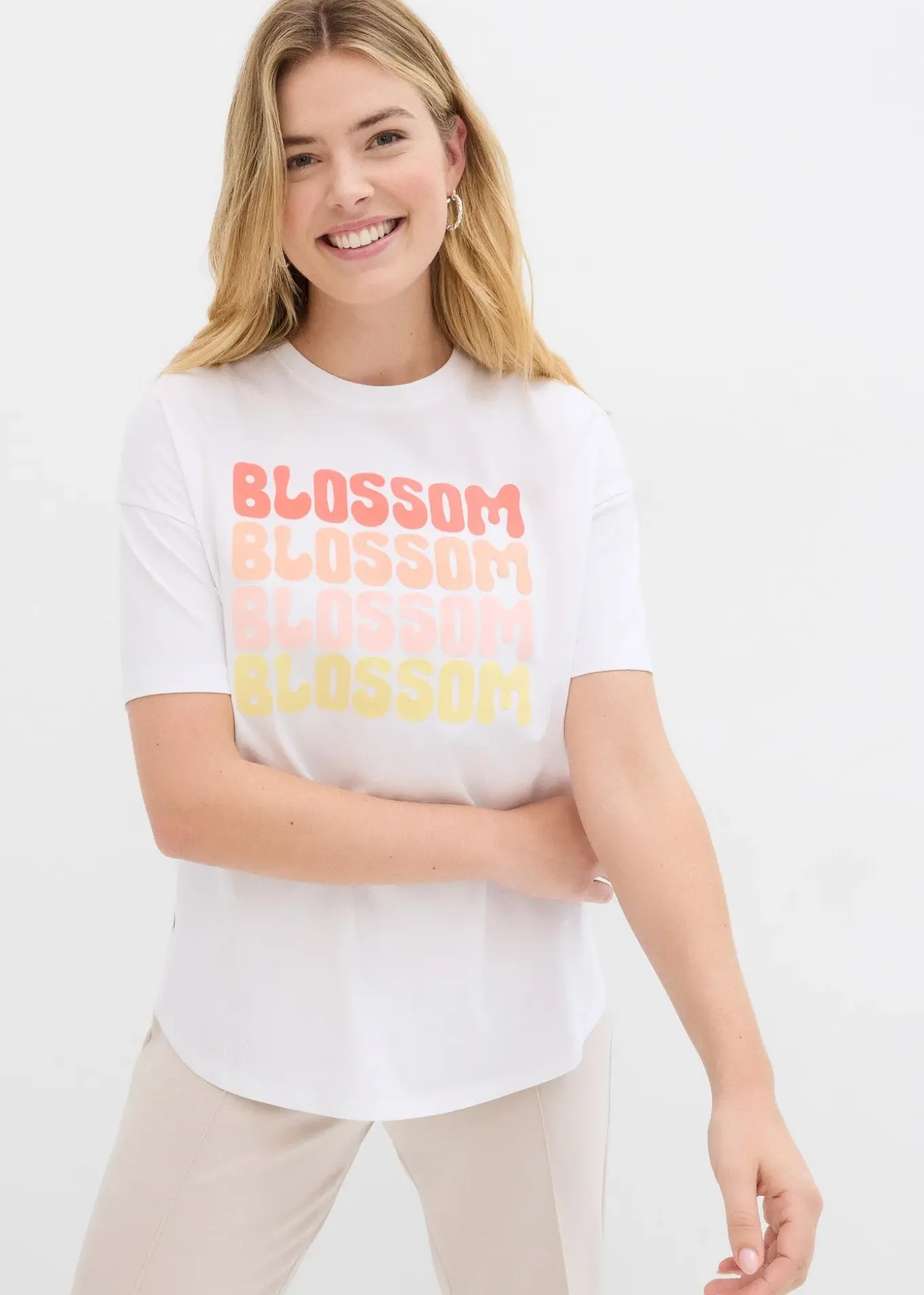 T-shirt boxy oversize en coton