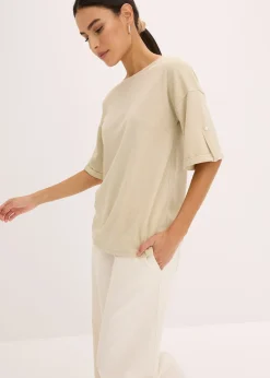 T-shirt brillant en viscose majoritaire