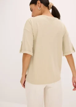 T-shirt brillant en viscose majoritaire