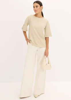 T-shirt brillant en viscose majoritaire