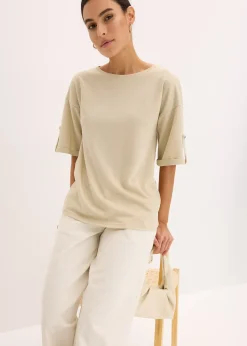 T-shirt brillant en viscose majoritaire