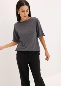 T-shirt brillant en viscose majoritaire