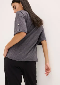 T-shirt brillant en viscose majoritaire