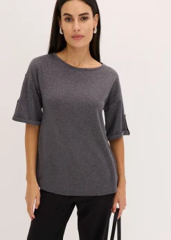 T-shirt brillant en viscose majoritaire