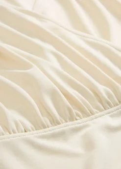 T-shirt cache-cœur en viscose mélangée