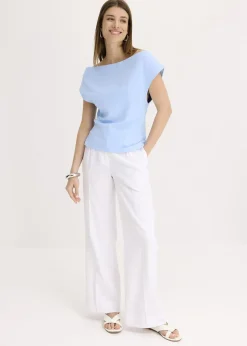 T-shirt col Bardot, 100% coton