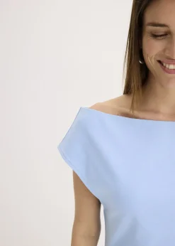 T-shirt col Bardot, 100% coton