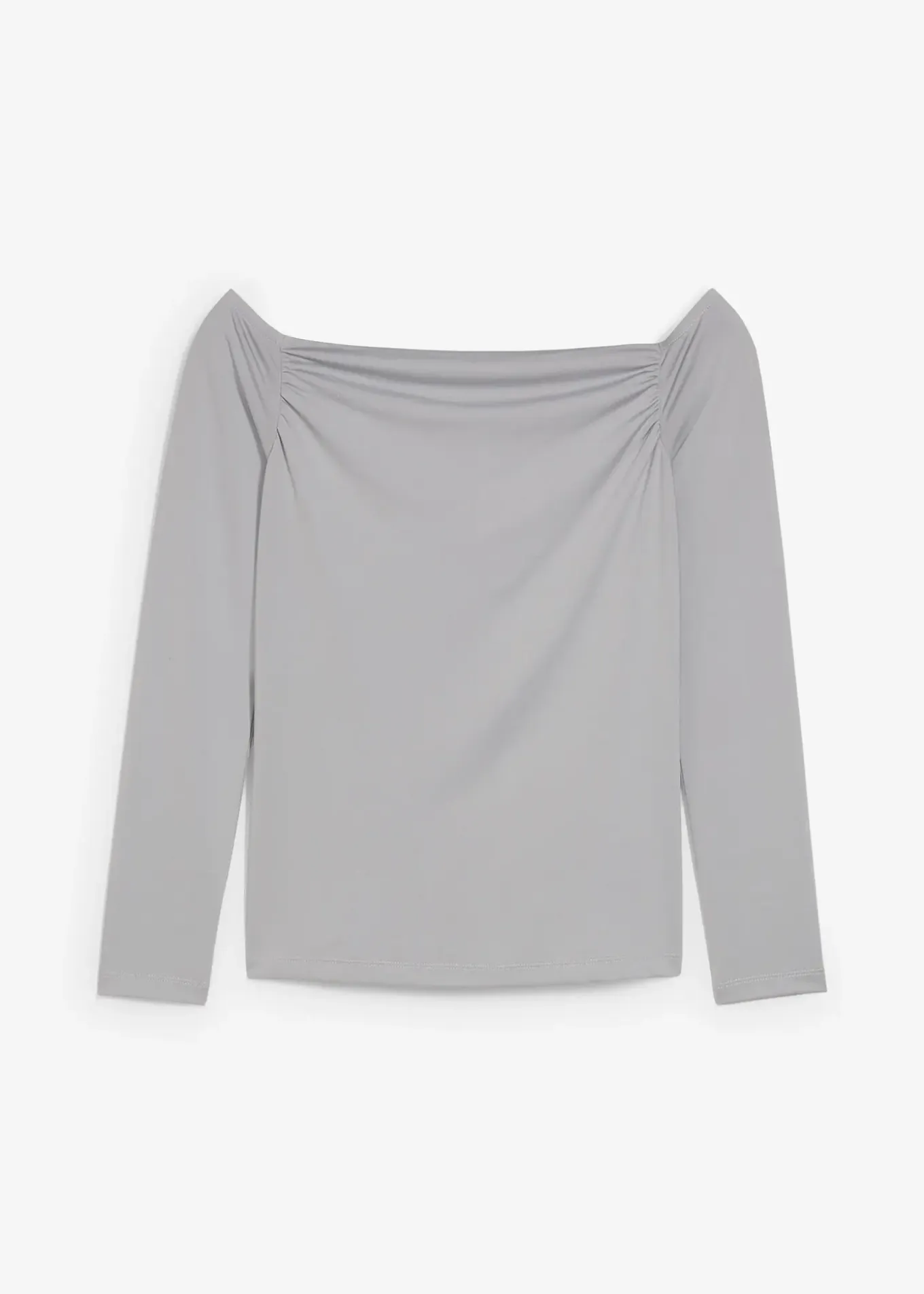 T-shirt col Bardot en jersey léger