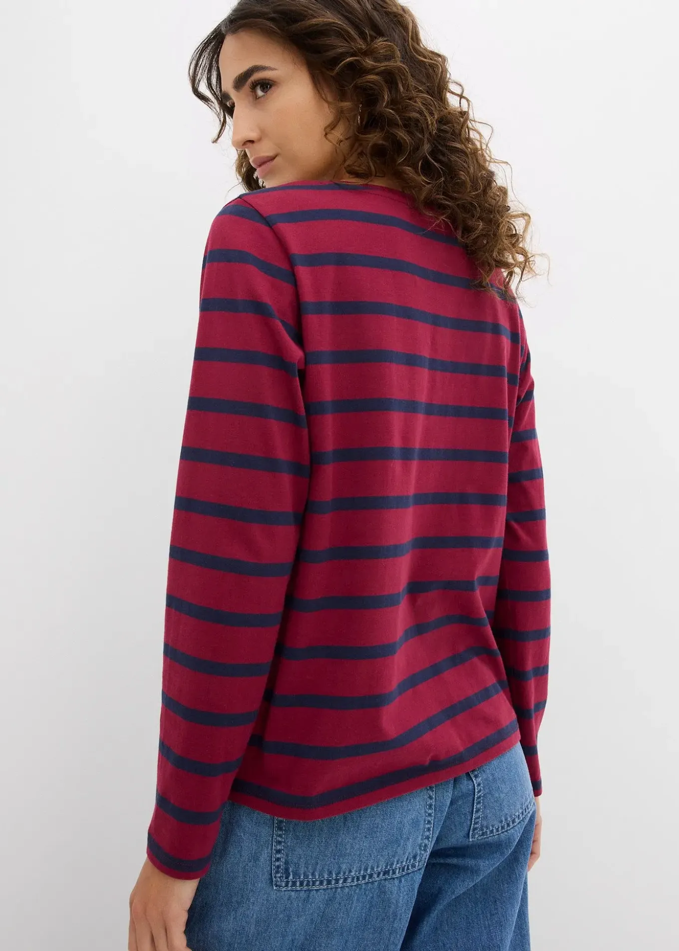 T-shirt col Henley, 100% coton