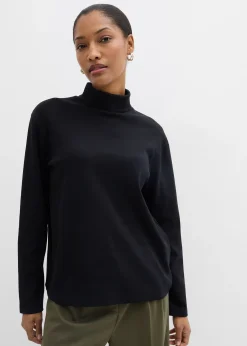 T-shirt col roulé 100% coton