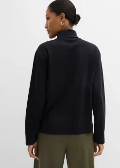 T-shirt col roulé 100% coton