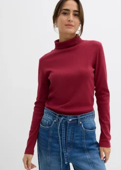 T-shirt col roulé 100% coton