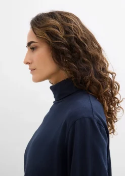 T-shirt col roulé 100% coton