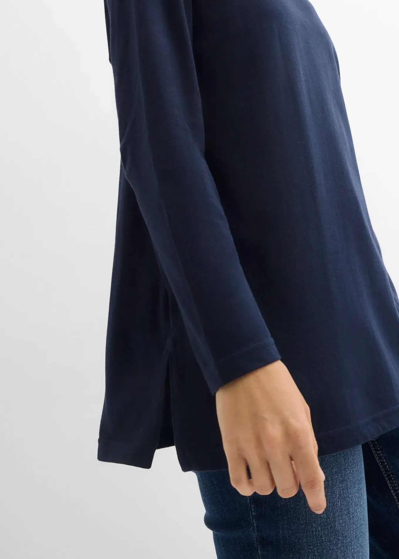 T-shirt col roulé 100% coton