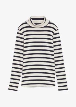 T-shirt col roulé 100% coton