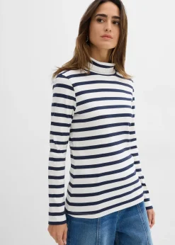 T-shirt col roulé 100% coton