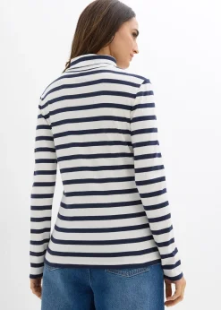 T-shirt col roulé 100% coton