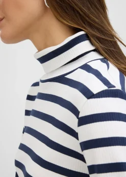 T-shirt col roulé 100% coton