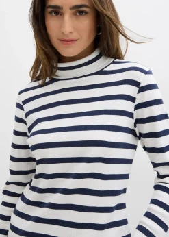 T-shirt col roulé 100% coton