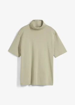 T-shirt col roulé 100% coton