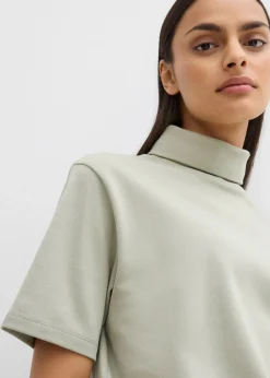 T-shirt col roulé 100% coton