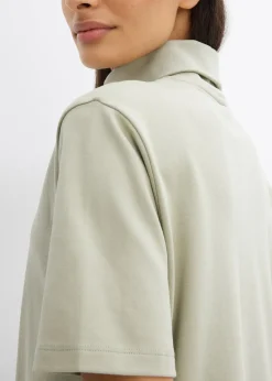 T-shirt col roulé 100% coton