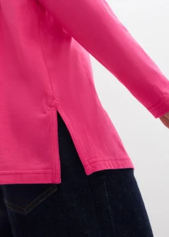 T-shirt col roulé 100% coton