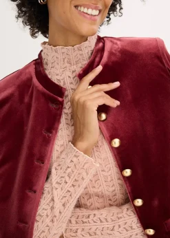 T-shirt col roulé en dentelle