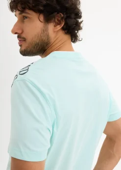 T-shirt col tunisien 100% coton